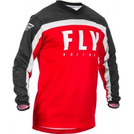 Koszulka off road FLY RACING F-16 kolor biały/czarny/czerwony