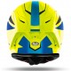 Kask Airoh GP550 S sportowy integralny niebiesko-żółty + gratis