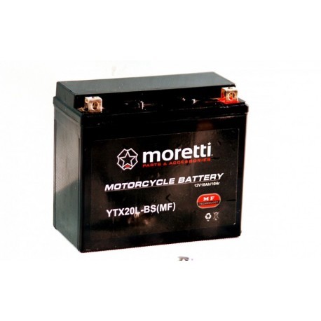 Moretti Akumulator AGM Żelowy 12V 18Ah YTX20L-BS